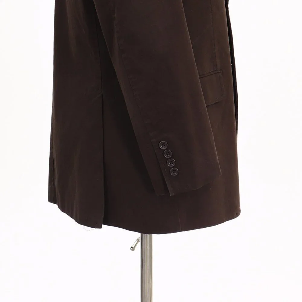Pronto Uomo 44R Brown Solid 2-Button Sport Coat Blazer Jacket V020